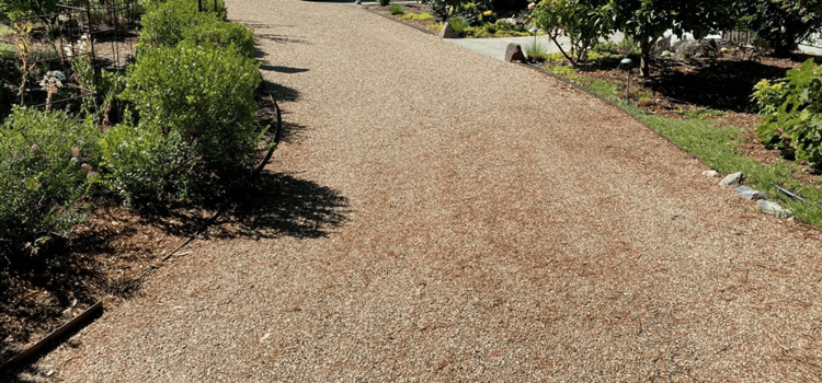 Whitewater rubber mulch driveway repair